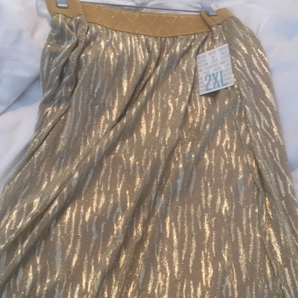 Gold Animal Print Lucy Skirt